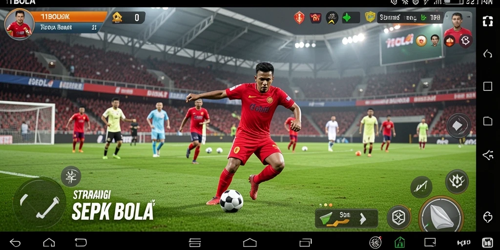 Tangkapan layar utama 11BOLA menampilkan aksi intens di lapangan sepak bola.