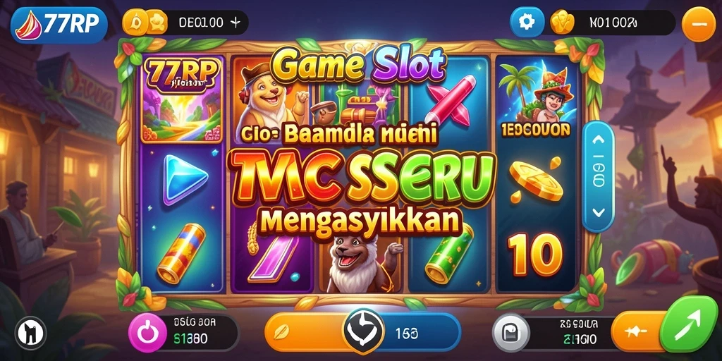 Tampilan gameplay slot 77RP yang menarik dan penuh aksi.