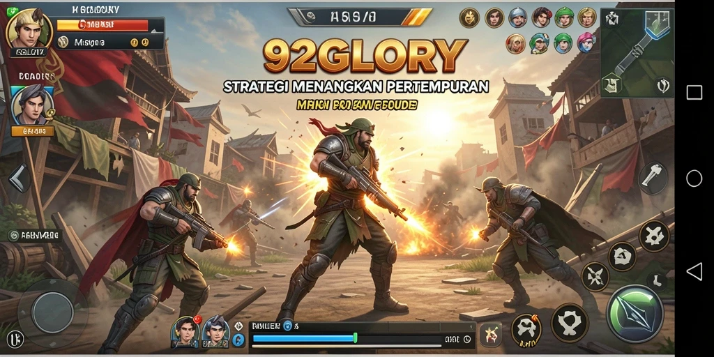 Tampilan screenshot 92GLORY menunjukkan aksi strategi yang menarik.