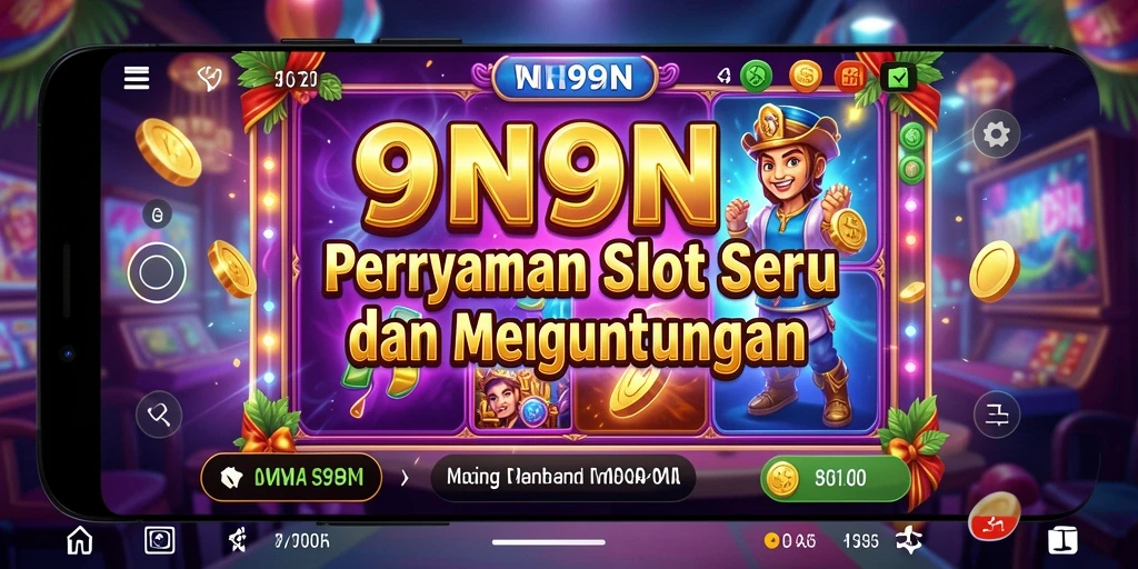 Tampilan gameplay menarik dari 9N9N dengan tema slot yang beragam.