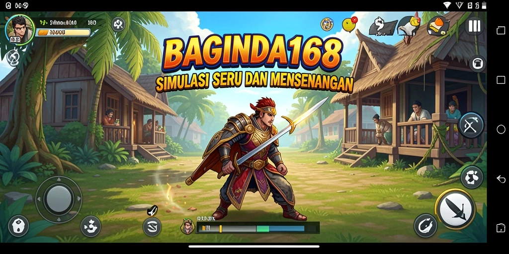Screenshot utama BAGINDA168 menampilkan gameplay simulasi yang mendalam.
