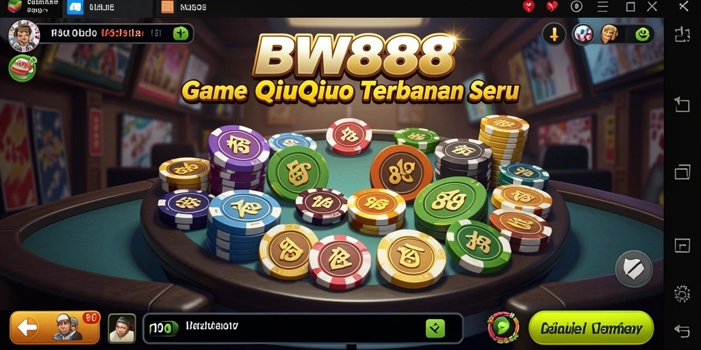 Tampilan gameplay seru QiuQiu di BW888.