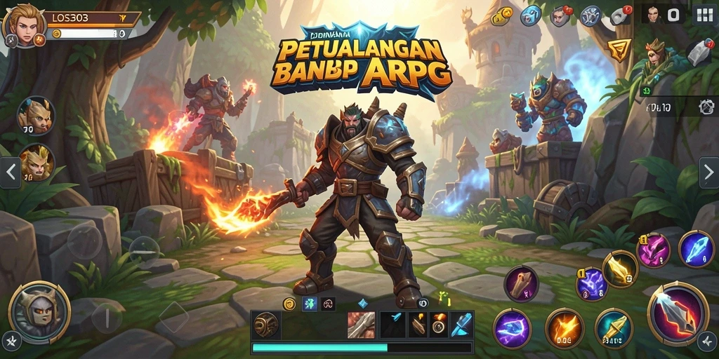 Tampilan menakjubkan dari pertempuran di LOS303 dengan efek visual yang dinamis.