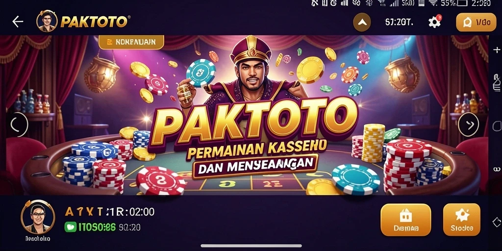 Tampilan gamifikasi PAKTOTO yang menarik dan interaktif.