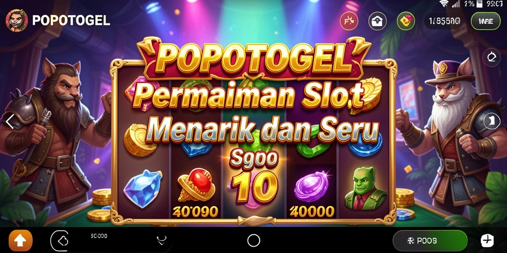 Tampilan menarik dari gameplay Slot POPOTOGEL dengan efek visual yang memukau.