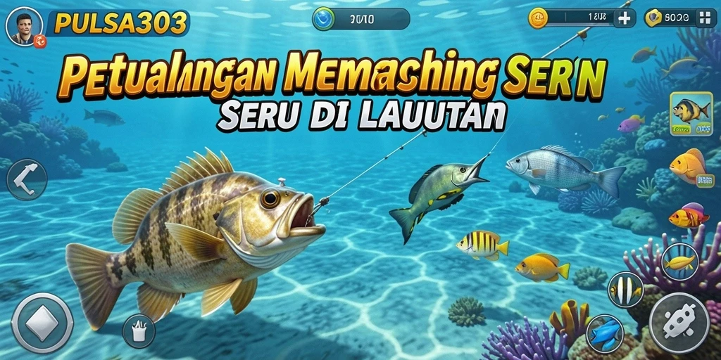 Screenshot gameplay PULSA303 yang menunjukkan aksi memancing yang mendebarkan.