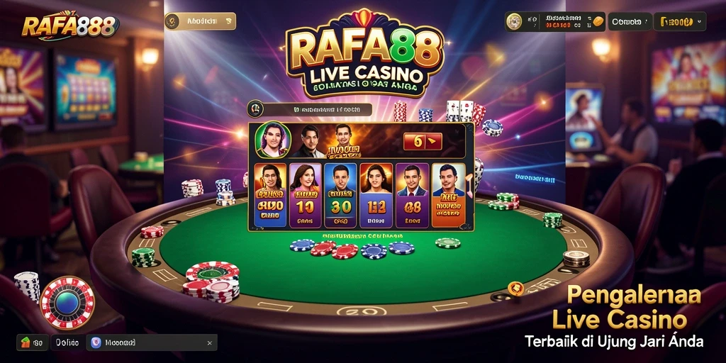 Gameplay menarik RAFA88 di Live Casino dengan dealer langsung dan interaksi nyata.