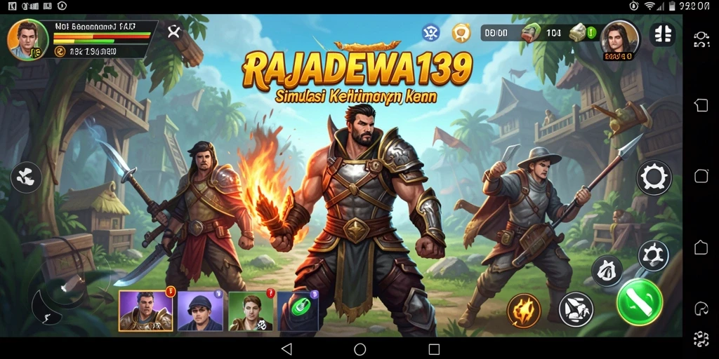 Tampilan gameplay RAJADEWA138 yang penuh warna dan interaktif.