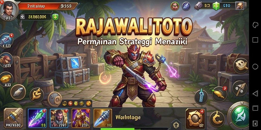 Tampilan gameplay strategis RAJAWALITOTO yang menarik dan menantang.