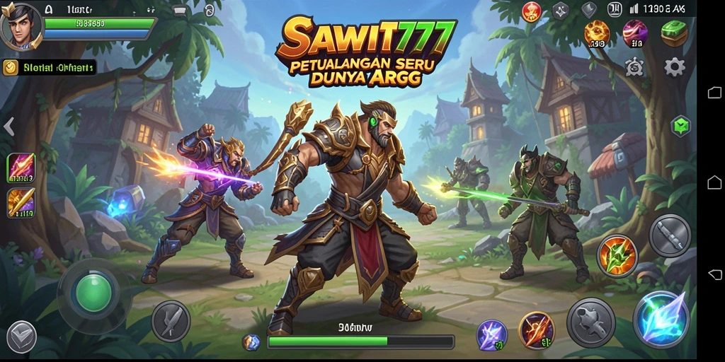 Tampilan gameplay mendebarkan di dunia ARPG SAWIT777.