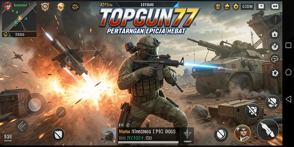 Gameplay seru dan menegangkan di arena pertarungan TOPGUN77.
