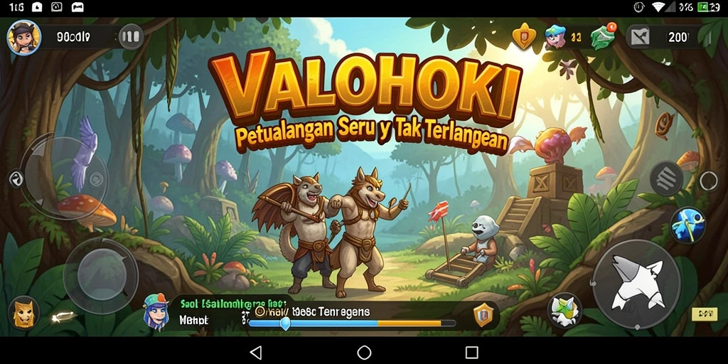 Tampilan gameplay menakjubkan dari VALOHOKI yang penuh petualangan.