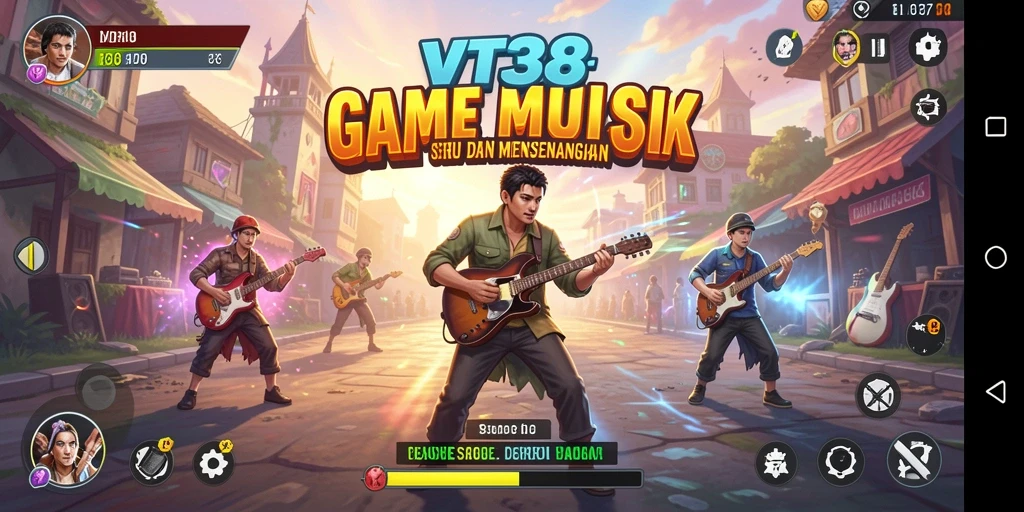 Tampilan gameplay VT38 dengan iringan musik yang menawan.