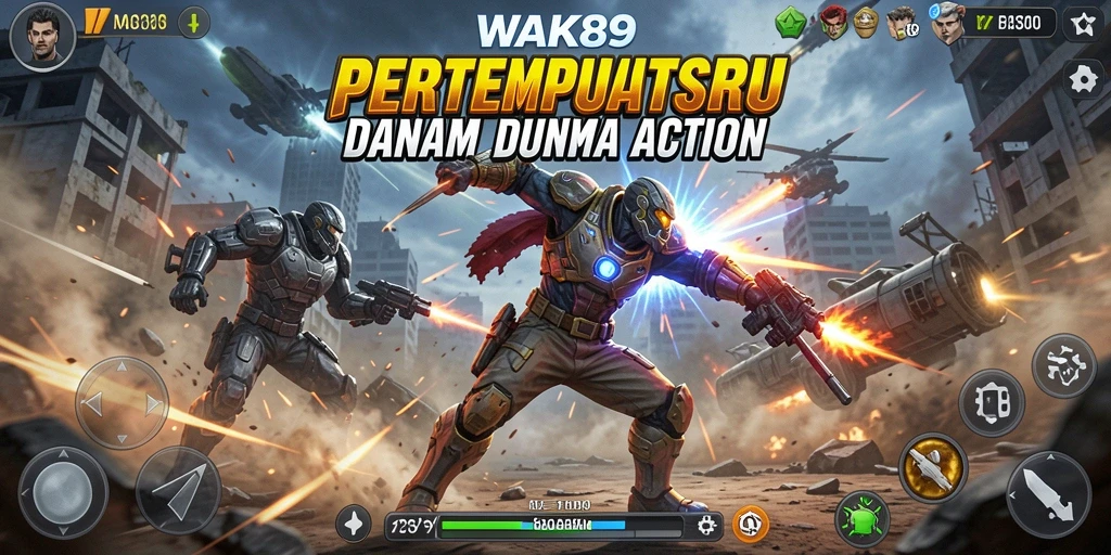 Tampilan gameplay epik dan mendebarkan di WAK89.